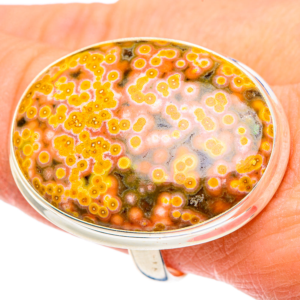 Ocean Jasper Rings handcrafted by Ana Silver Co - RING91804
