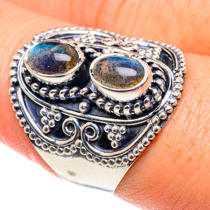 Labradorite Rings handcrafted by Ana Silver Co - RING91808