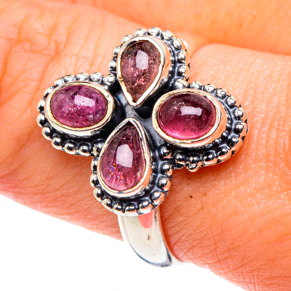 Pink Tourmaline Rings handcrafted by Ana Silver Co - RING91821