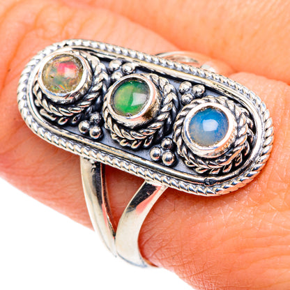 Ethiopian Opal Rings handcrafted by Ana Silver Co - RING91834