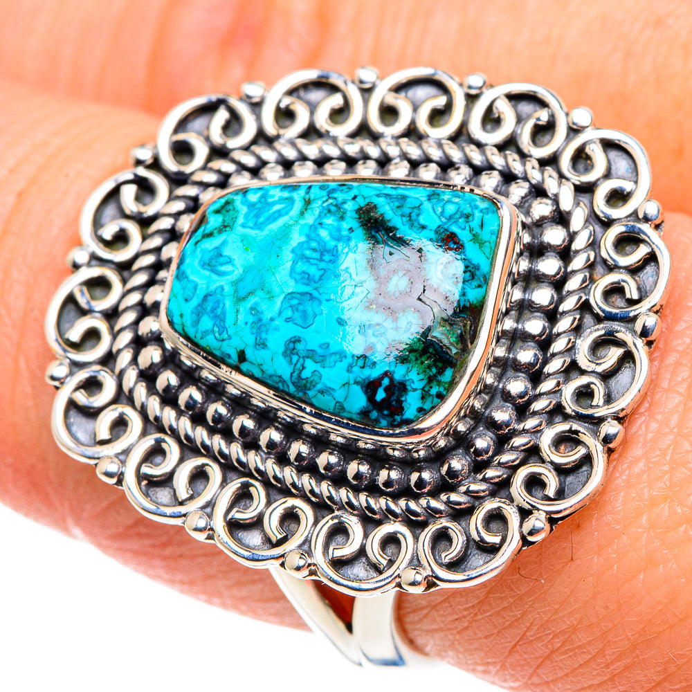 Shattuckite Rings handcrafted by Ana Silver Co - RING91836
