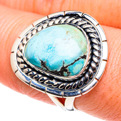 Tibetan Turquoise Rings handcrafted by Ana Silver Co - RING91838