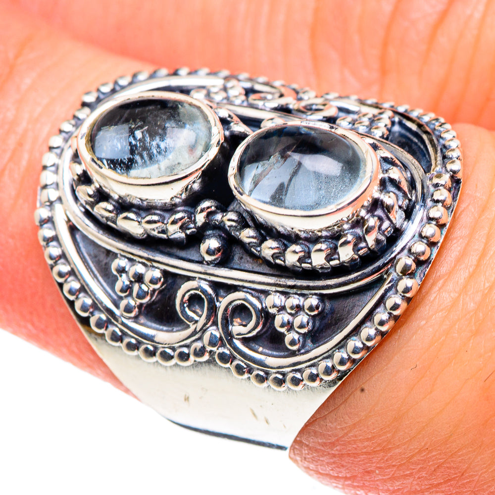 Blue Topaz Rings handcrafted by Ana Silver Co - RING91843
