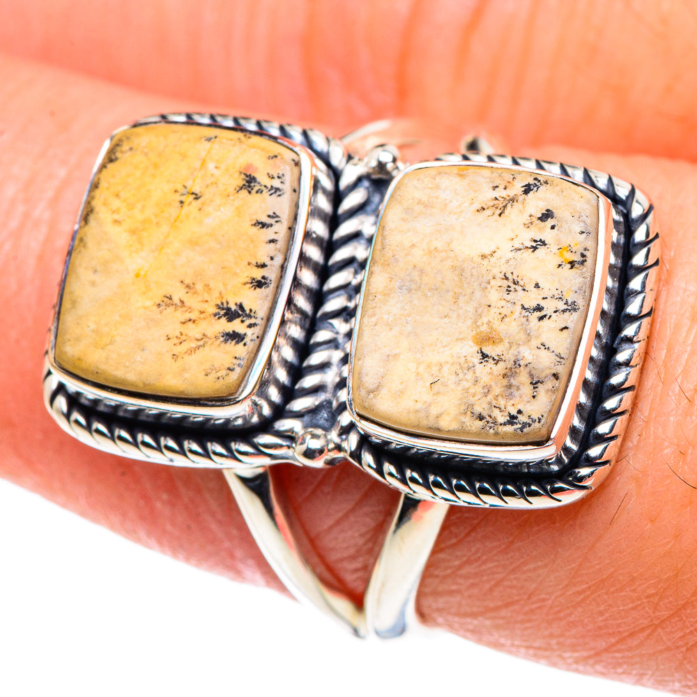 Germany Psilomelane Dendrite Rings handcrafted by Ana Silver Co - RING91847