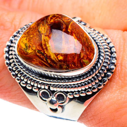 Golden Pietersite Rings handcrafted by Ana Silver Co - RING91848