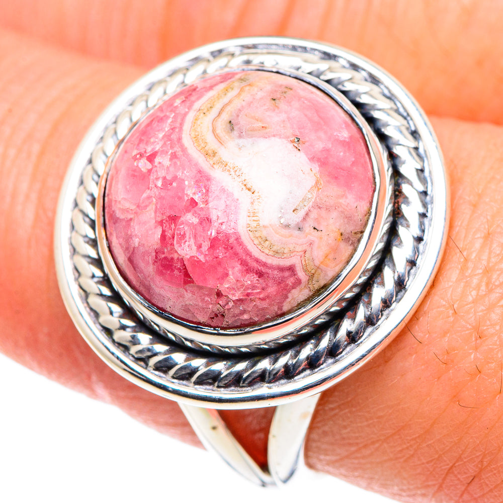 Rhodochrosite Rings handcrafted by Ana Silver Co - RING91849