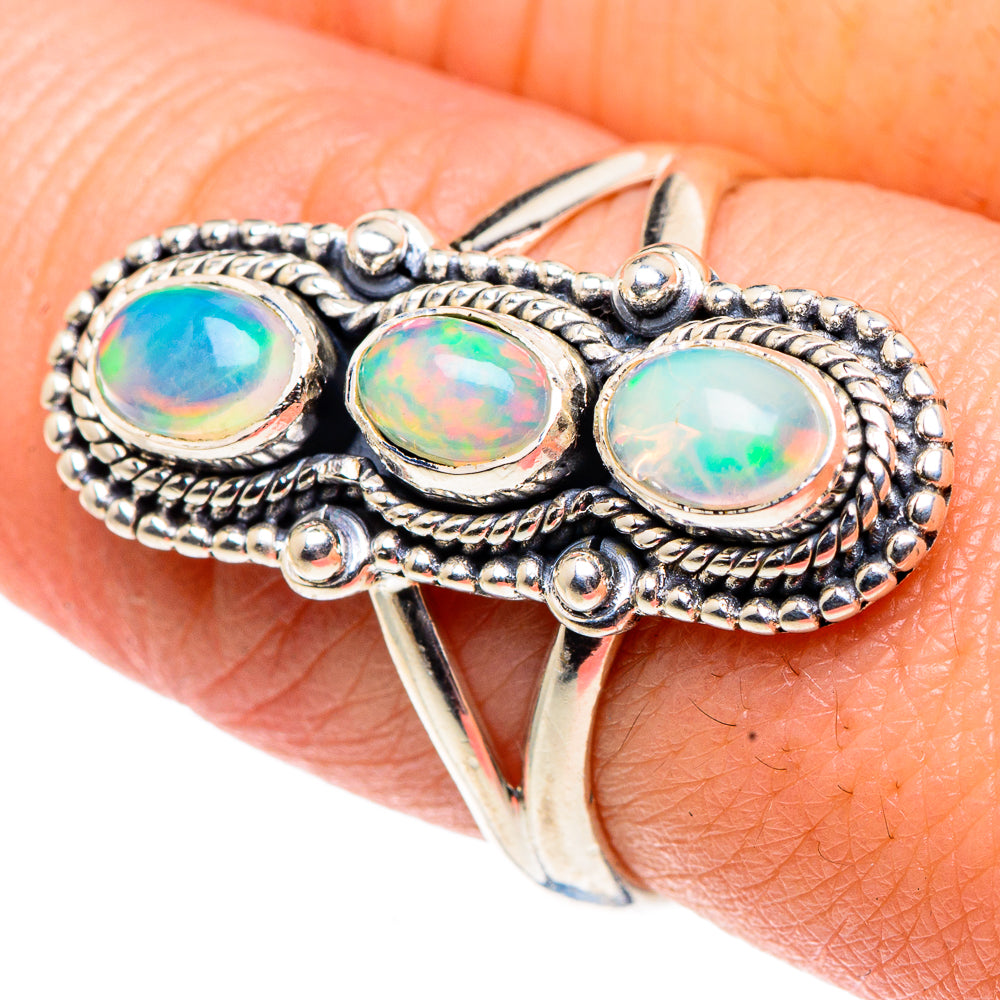 Ethiopian Opal Rings handcrafted by Ana Silver Co - RING91860