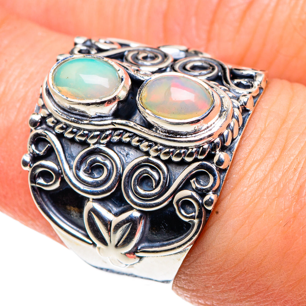 Ethiopian Opal Rings handcrafted by Ana Silver Co - RING91861