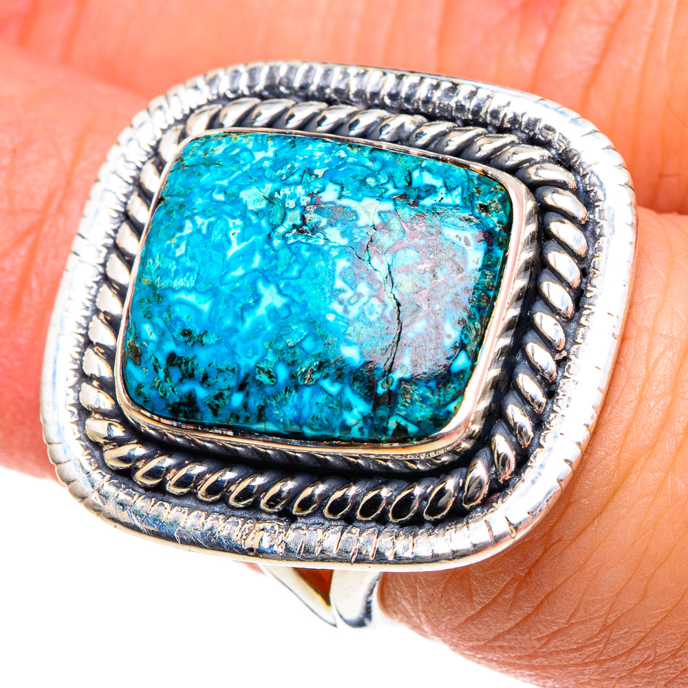 Chrysocolla Rings handcrafted by Ana Silver Co - RING91867
