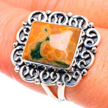 Ocean Jasper Rings handcrafted by Ana Silver Co - RING91874