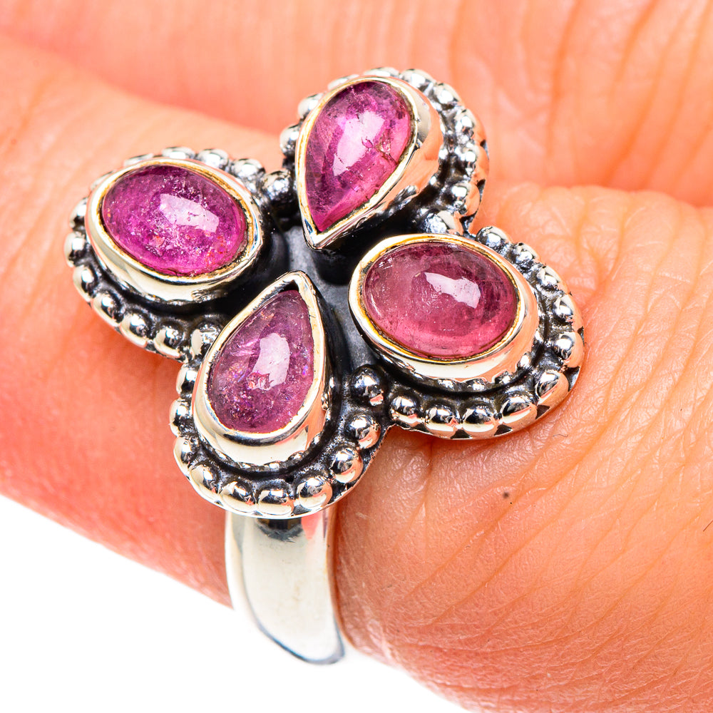 Pink Tourmaline Rings handcrafted by Ana Silver Co - RING91876