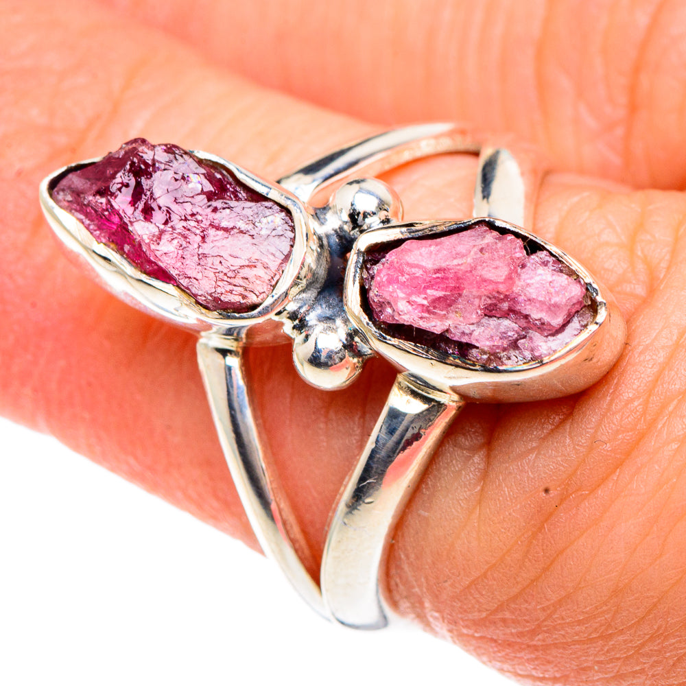 Pink Tourmaline Rings handcrafted by Ana Silver Co - RING91877