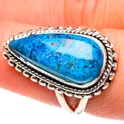Chrysocolla Rings handcrafted by Ana Silver Co - RING91886