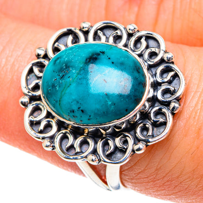 Chrysocolla Rings handcrafted by Ana Silver Co - RING91889