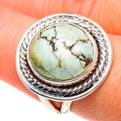 Tibetan Turquoise Rings handcrafted by Ana Silver Co - RING91890