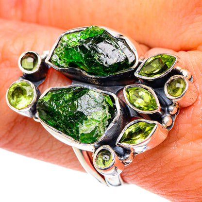 Chrome Diopside Rings handcrafted by Ana Silver Co - RING91894