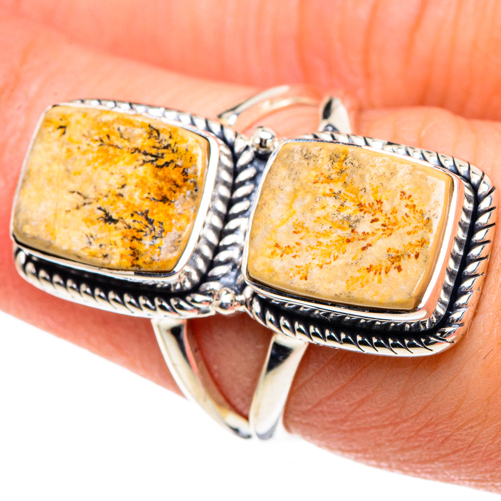 Germany Psilomelane Dendrite Rings handcrafted by Ana Silver Co - RING91898
