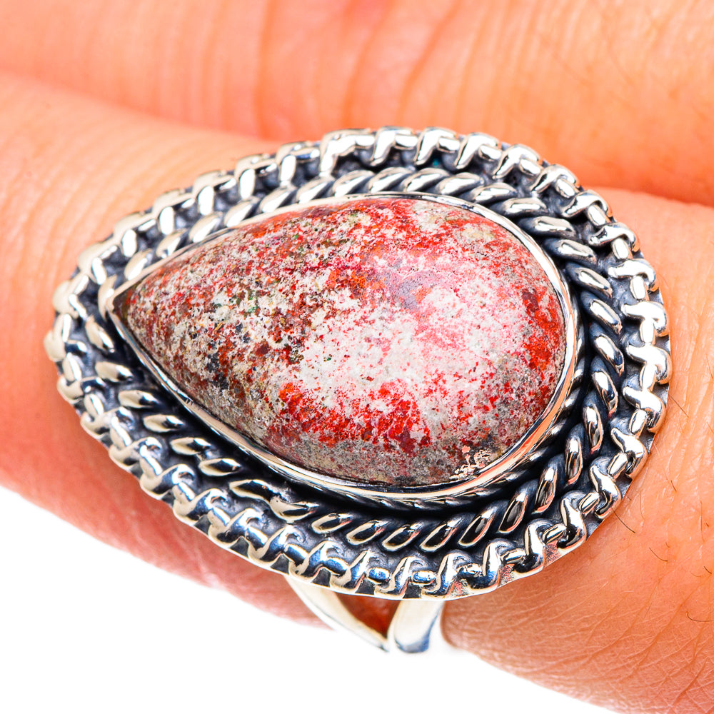Thulite Rings handcrafted by Ana Silver Co - RING91902