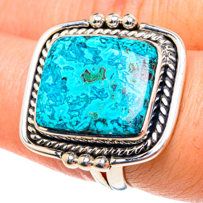 Chrysocolla Rings handcrafted by Ana Silver Co - RING91919