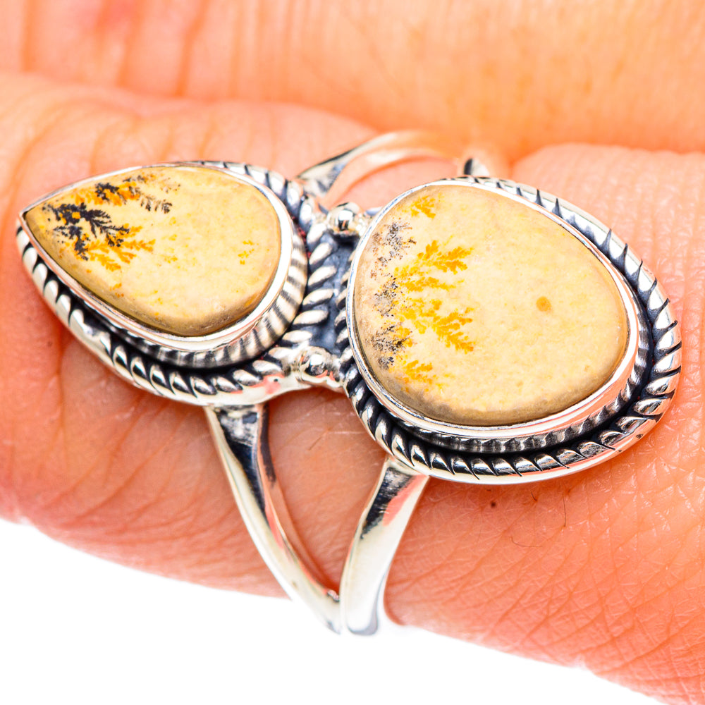 Germany Psilomelane Dendrite Rings handcrafted by Ana Silver Co - RING91923