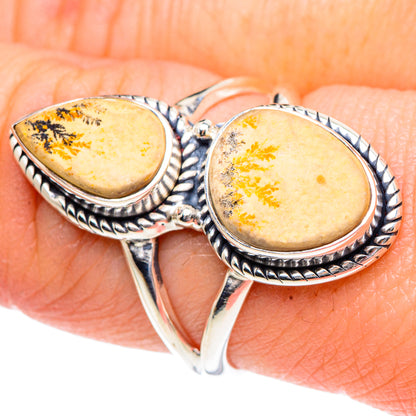 Germany Psilomelane Dendrite Rings handcrafted by Ana Silver Co - RING91923