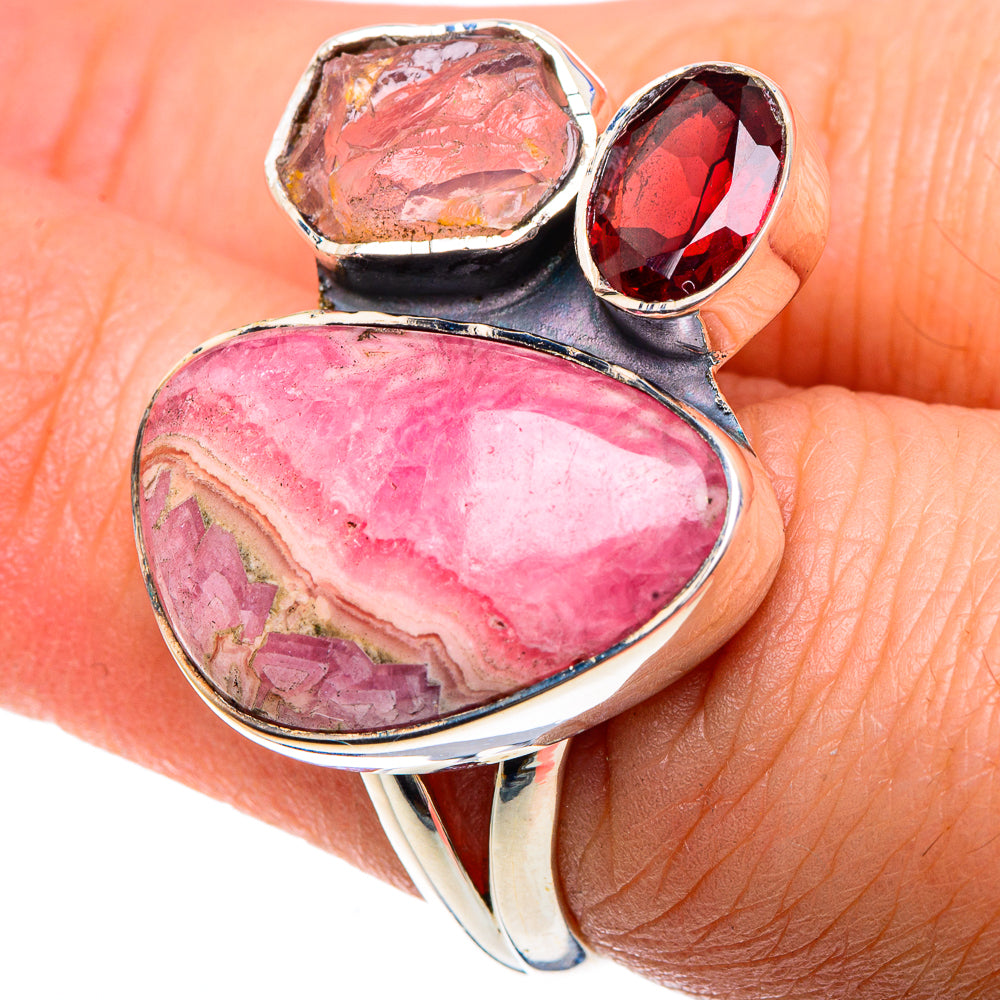 Rhodochrosite Rings handcrafted by Ana Silver Co - RING91926