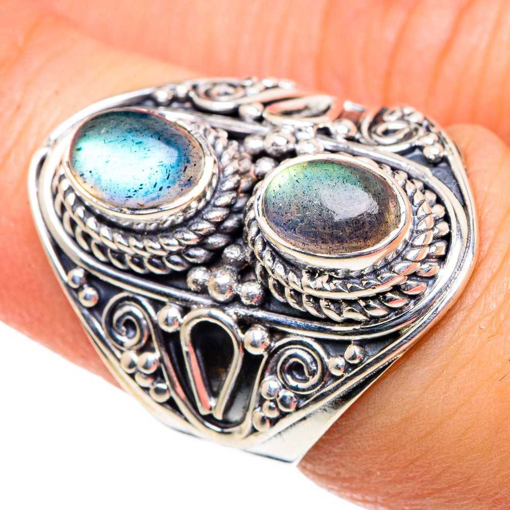 Labradorite Rings handcrafted by Ana Silver Co - RING91933