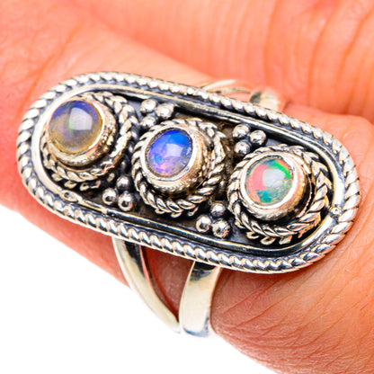 Ethiopian Opal Rings handcrafted by Ana Silver Co - RING91934