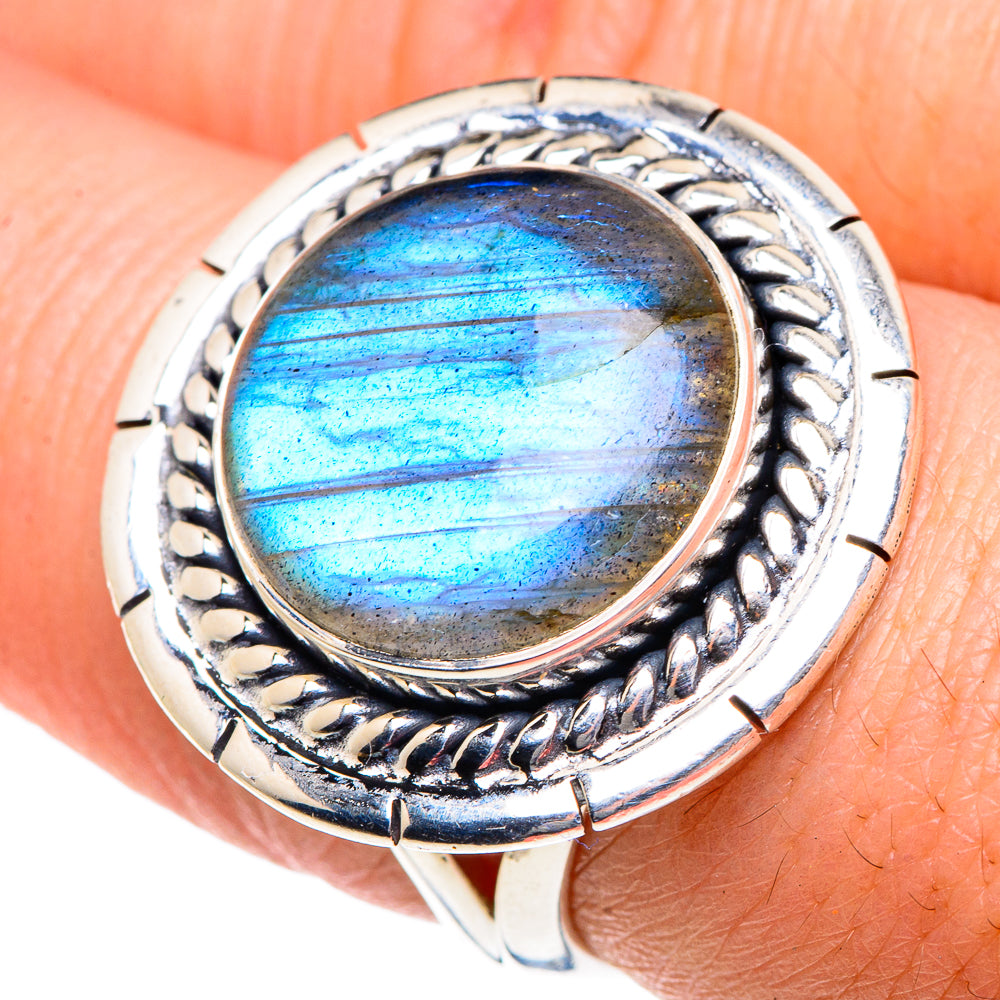 Labradorite Rings handcrafted by Ana Silver Co - RING91939
