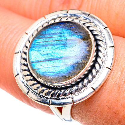 Labradorite Rings handcrafted by Ana Silver Co - RING91939