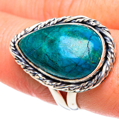 Chrysocolla Rings handcrafted by Ana Silver Co - RING91940