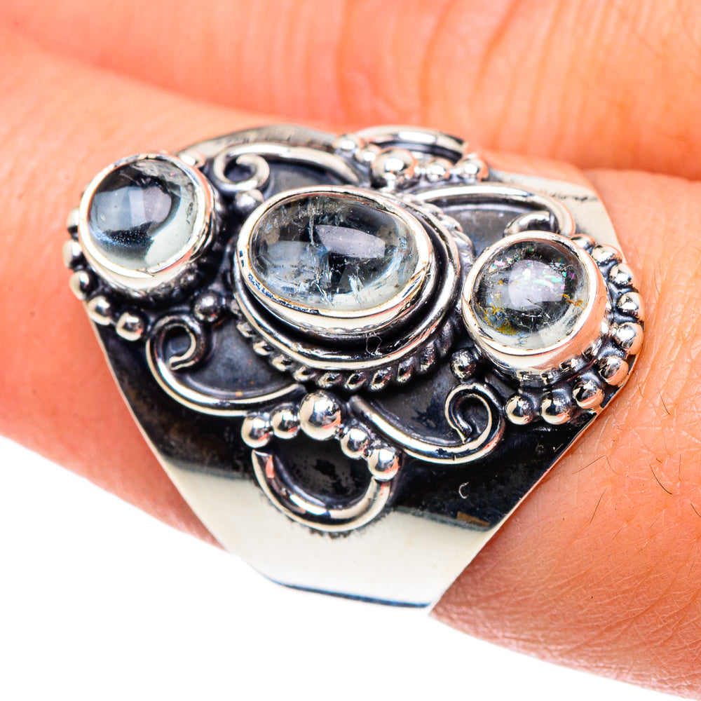 Aquamarine Rings handcrafted by Ana Silver Co - RING91941