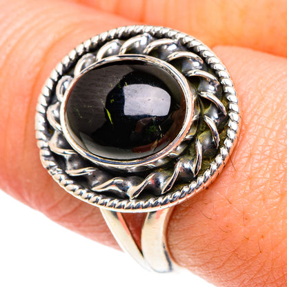Green Tourmaline Rings handcrafted by Ana Silver Co - RING91943
