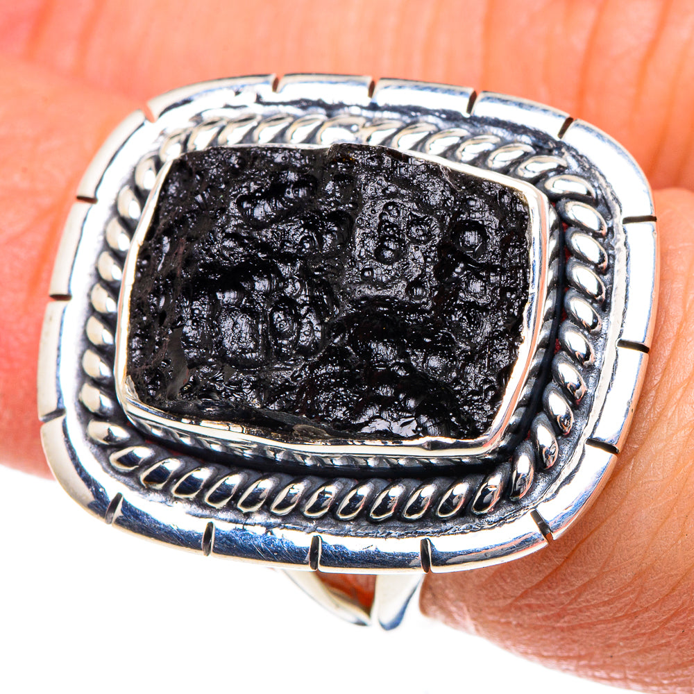 Tektite Rings handcrafted by Ana Silver Co - RING91951