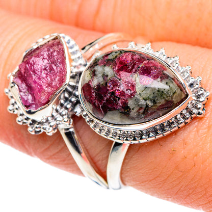 Russian Eudialyte Rings handcrafted by Ana Silver Co - RING91955