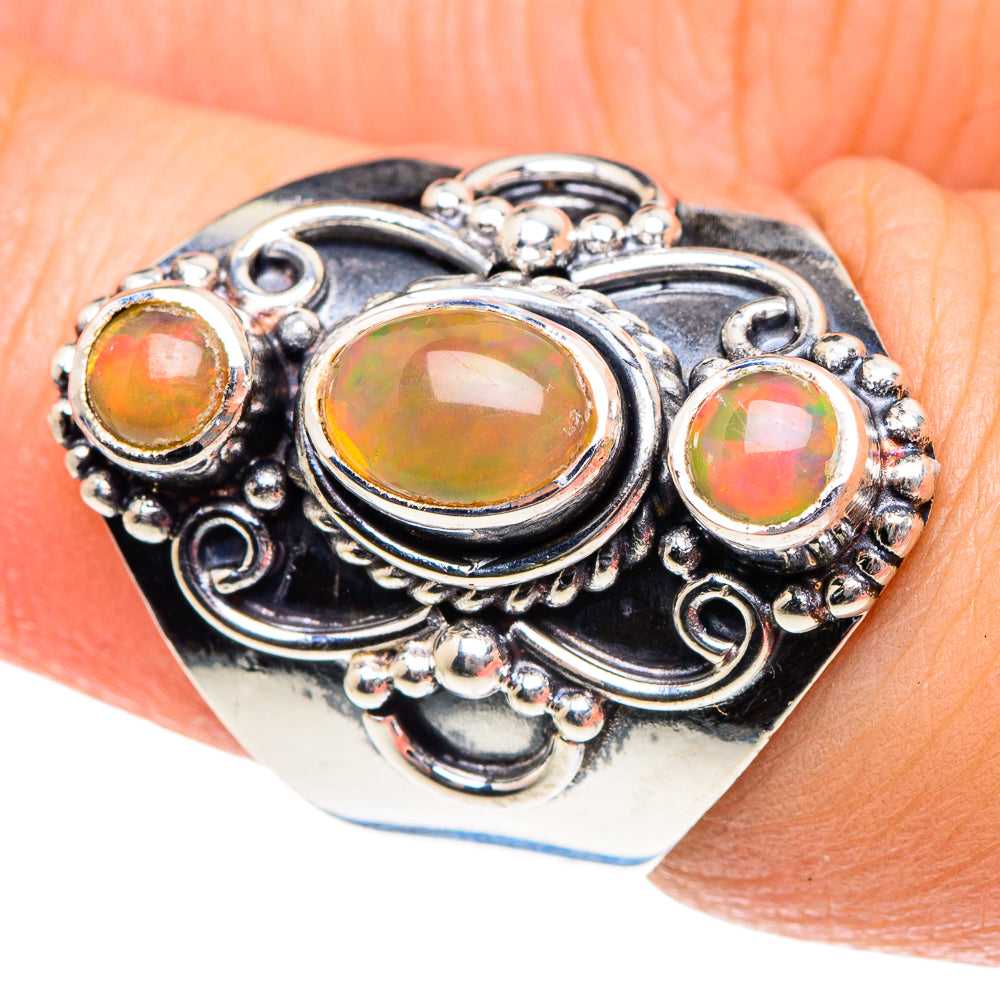 Ethiopian Opal Rings handcrafted by Ana Silver Co - RING91956