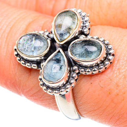 Aquamarine Rings handcrafted by Ana Silver Co - RING91959