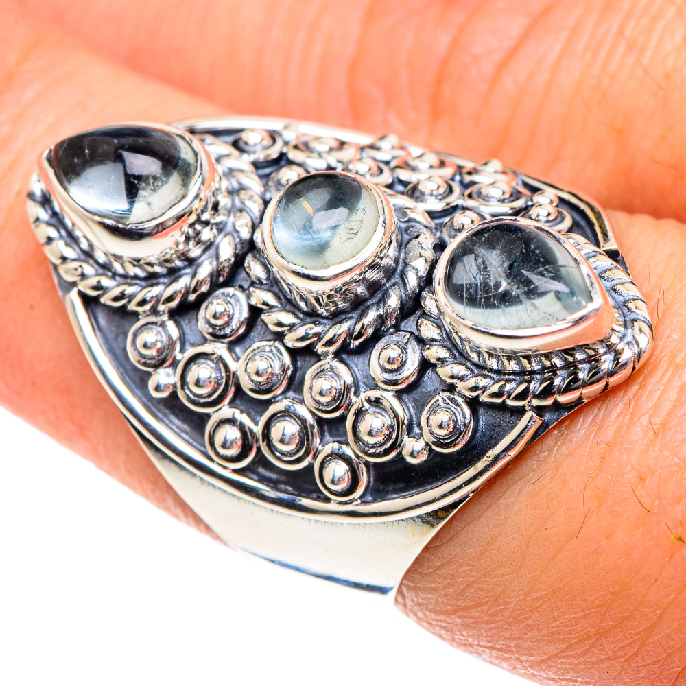 Aquamarine Rings handcrafted by Ana Silver Co - RING91964