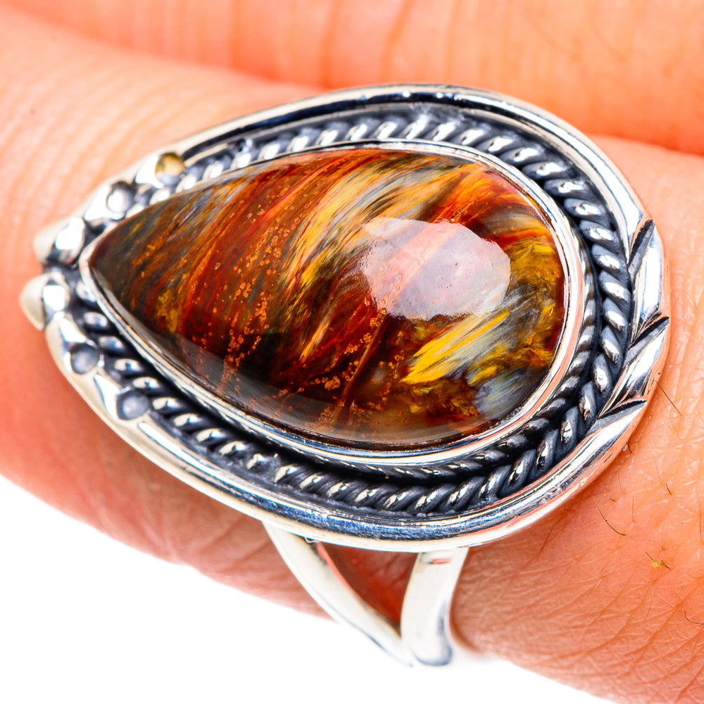 Golden Pietersite Rings handcrafted by Ana Silver Co - RING91968
