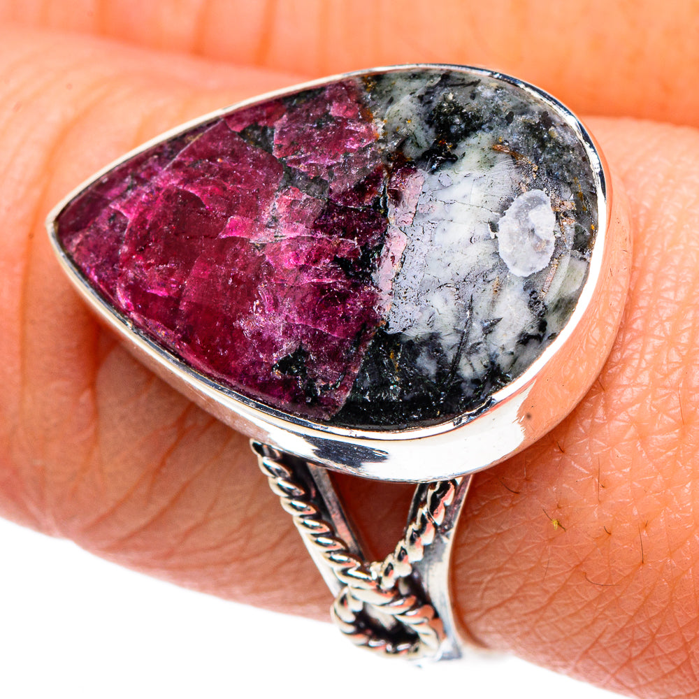 Russian Eudialyte Rings handcrafted by Ana Silver Co - RING91970