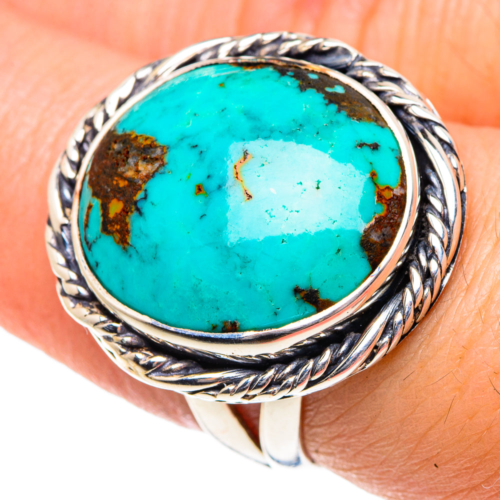 Tibetan Turquoise Rings handcrafted by Ana Silver Co - RING91979