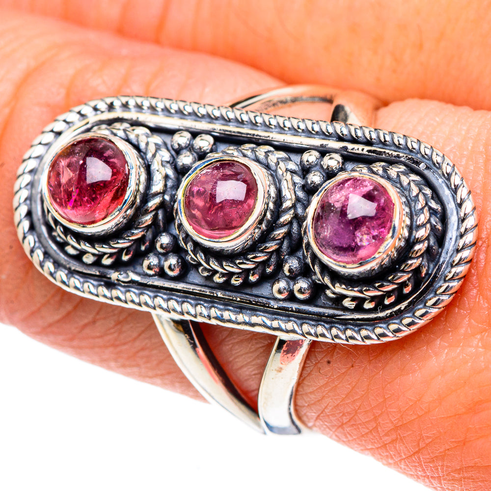 Pink Tourmaline Rings handcrafted by Ana Silver Co - RING91983