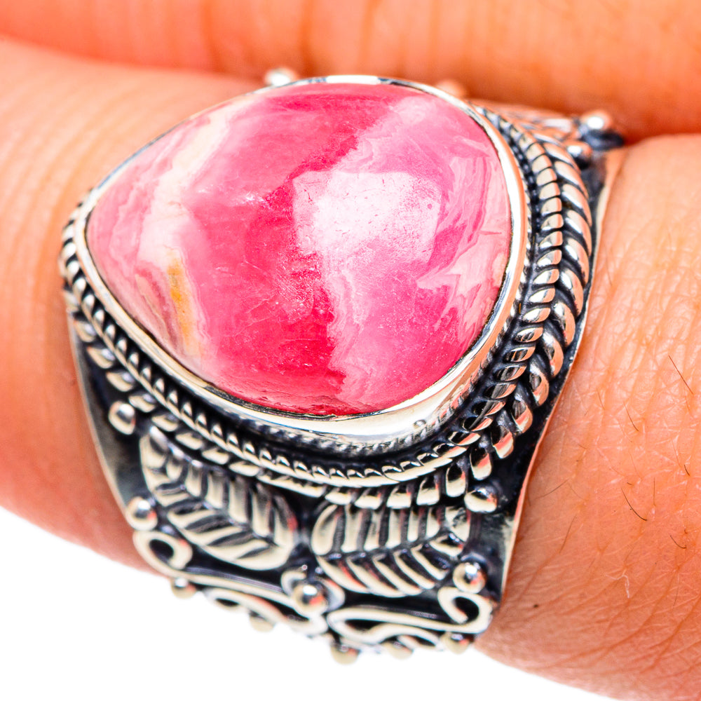 Rhodochrosite Rings handcrafted by Ana Silver Co - RING91985
