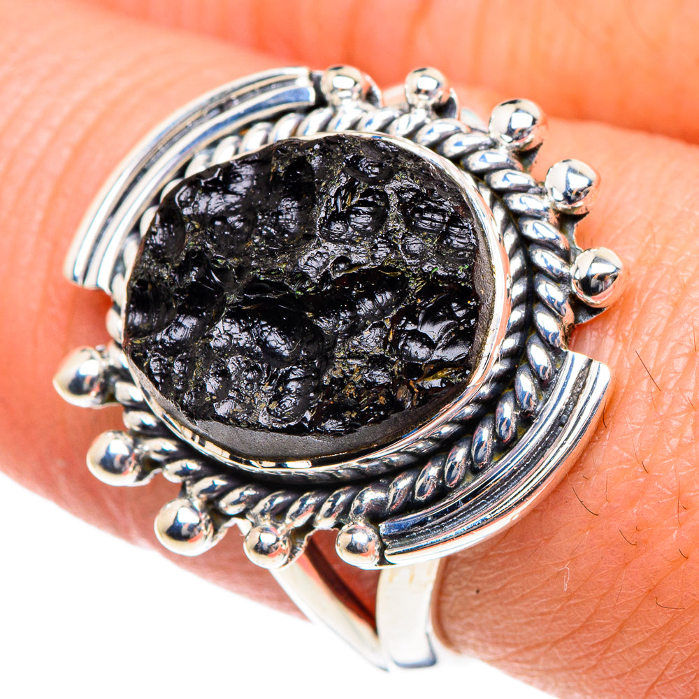 Tektite Rings handcrafted by Ana Silver Co - RING91986