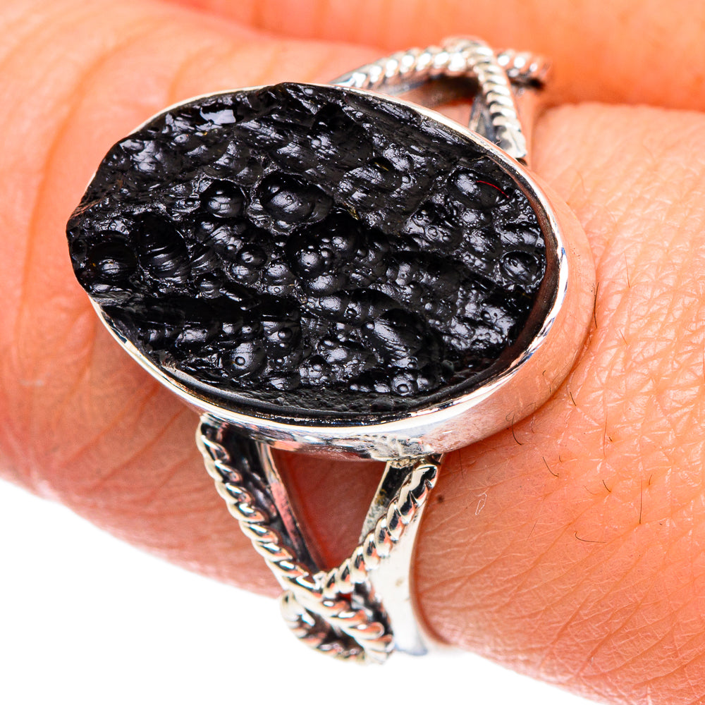 Tektite Rings handcrafted by Ana Silver Co - RING91987