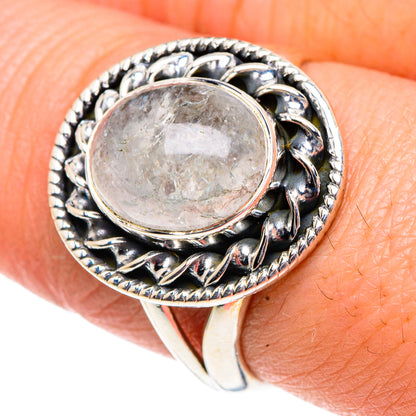 Rainbow Moonstone Rings handcrafted by Ana Silver Co - RING91988