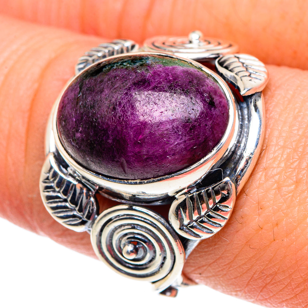 Ruby Zoisite Rings handcrafted by Ana Silver Co - RING91990