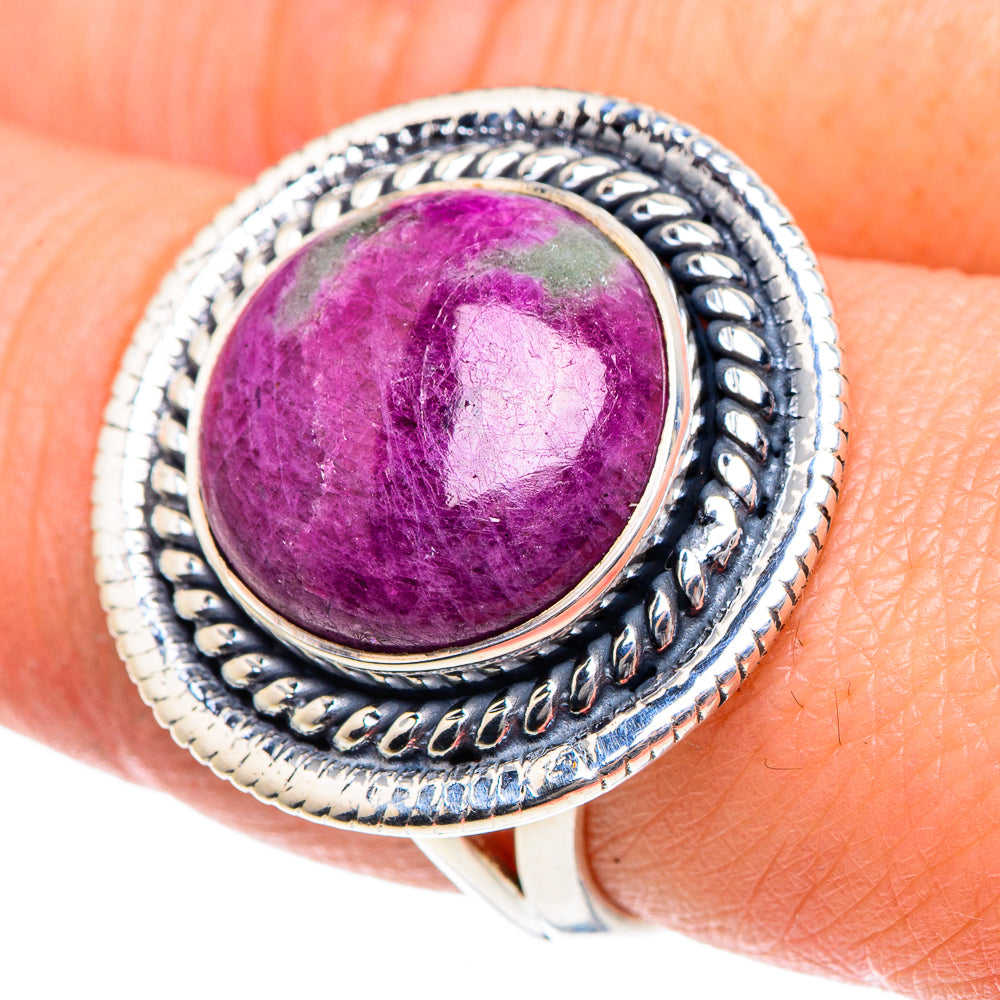 Ruby Fuchsite Rings handcrafted by Ana Silver Co - RING91991
