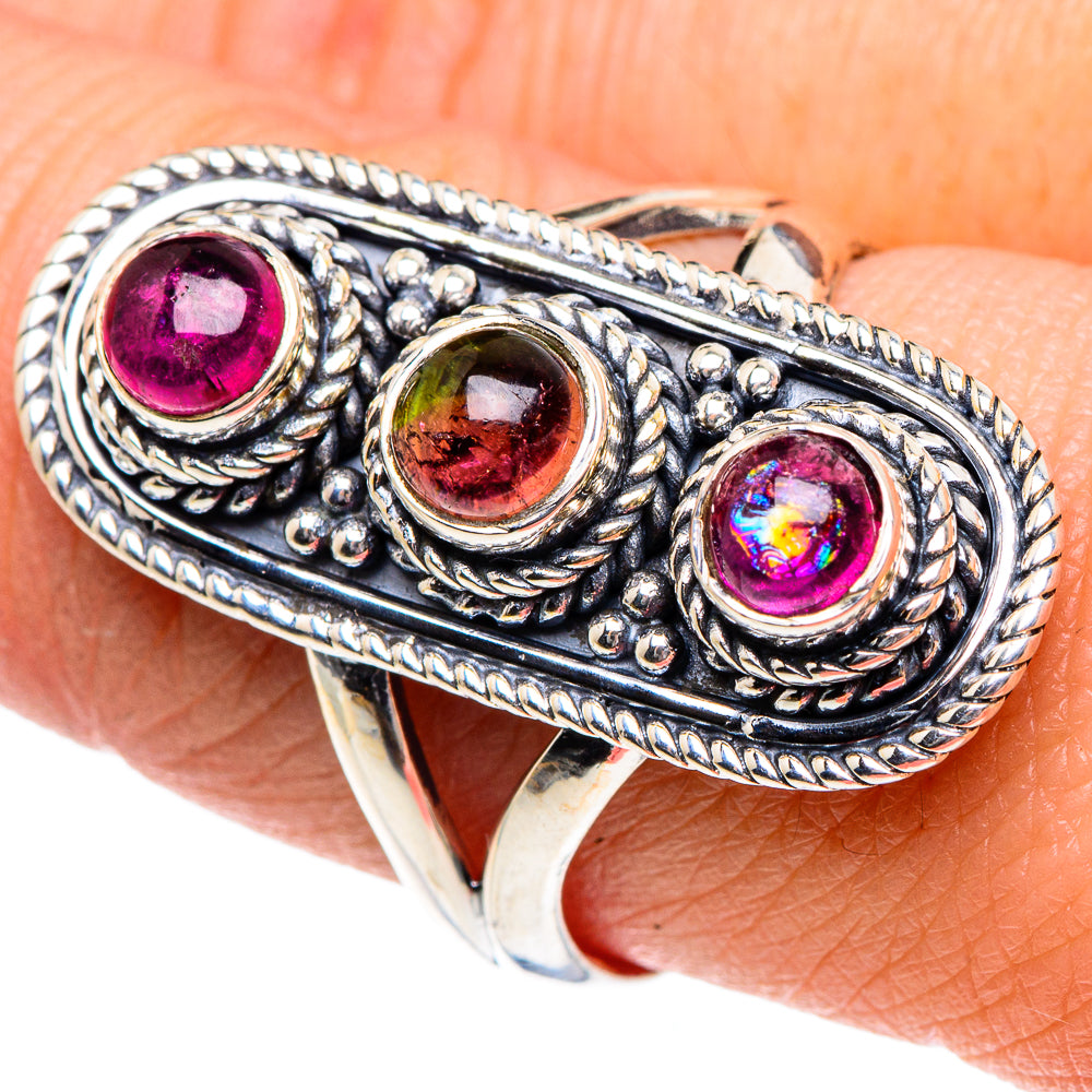 Pink Tourmaline Rings handcrafted by Ana Silver Co - RING91992