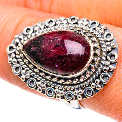 Russian Eudialyte Rings handcrafted by Ana Silver Co - RING91993
